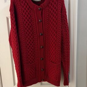 Irish Wool Cardigan NWOT